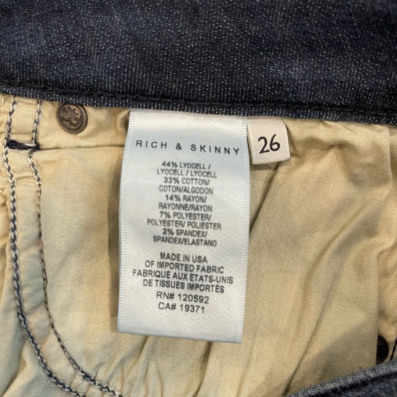 COPY - Rich n Skinny Woman’s (Lucy) Dark Wash Denim Jean.Size: 26 - Picture 11 of 11